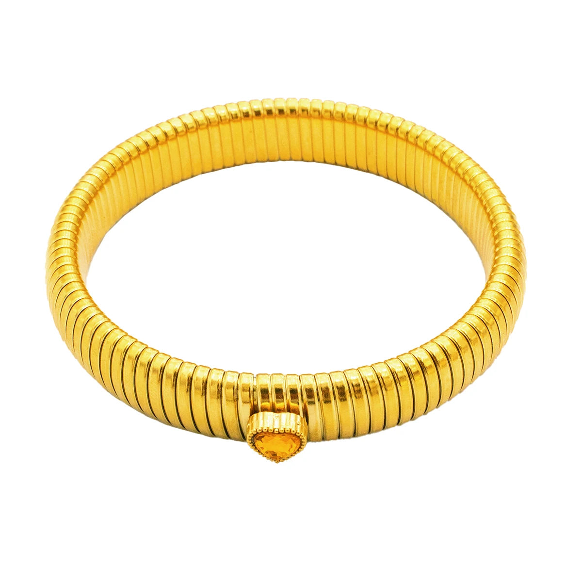 Unisex Waterproof Retro Bracelet — 18K Gold Plated Polished Steel Jewelry — view 15 of jewelry