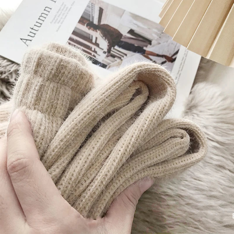 Lucyever High Quality Knitted Women's Warm Pants Autumn Winter