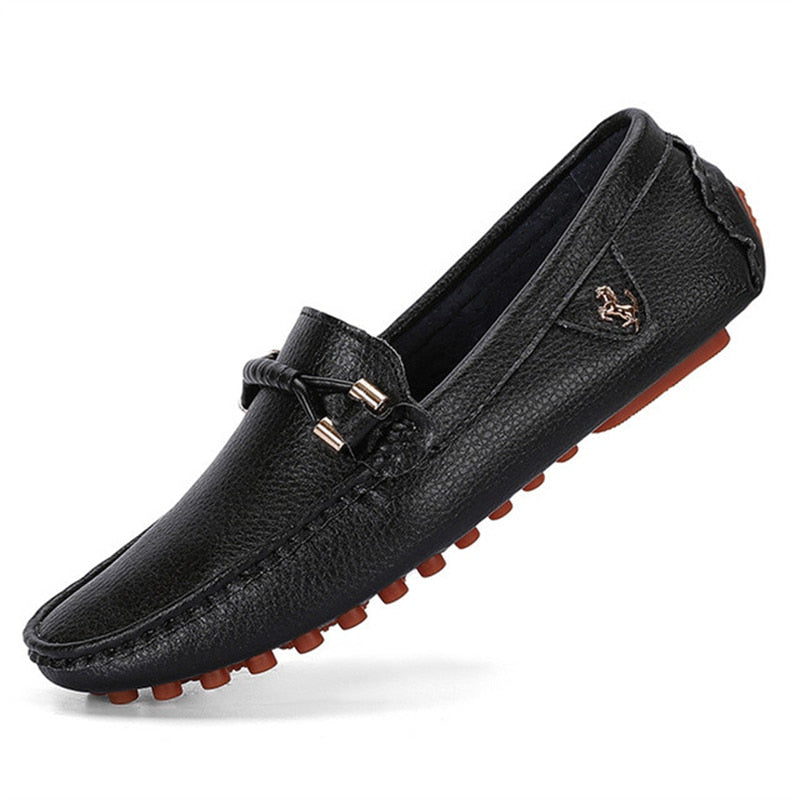 Genuine Leather Mens Loafers Shoes Handmade