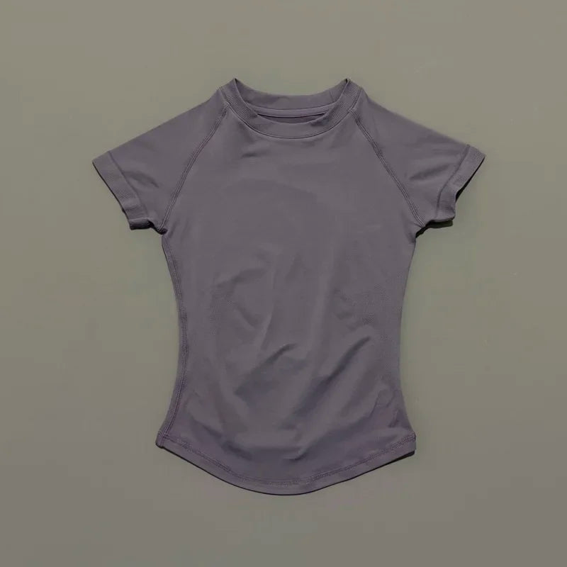 Impact Seamless Yoga Top &mdash; Women&rsquo;s Short-Sleeve Workout Shirt for Running &amp; Sports — view 7 of sports & fitness