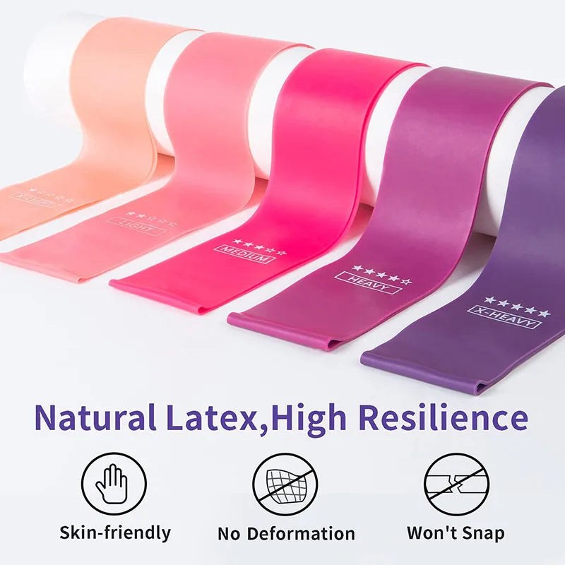 Resistance Bands — 5-Level Loop Band Starter Kit, Beginner Workout Set — view 2 of sports & fitness