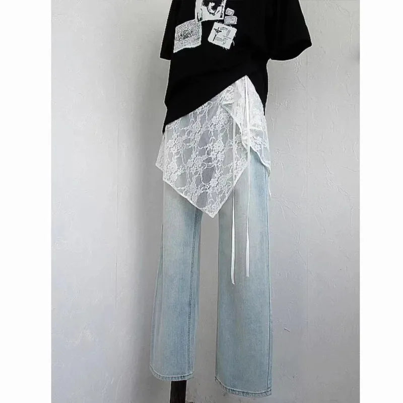 French Lace Up Short Fart Curtain Skirt Spring Layered Skirt INS Women Wrap Skirt Bandage Dress Apron Curtain Expansion Skirt