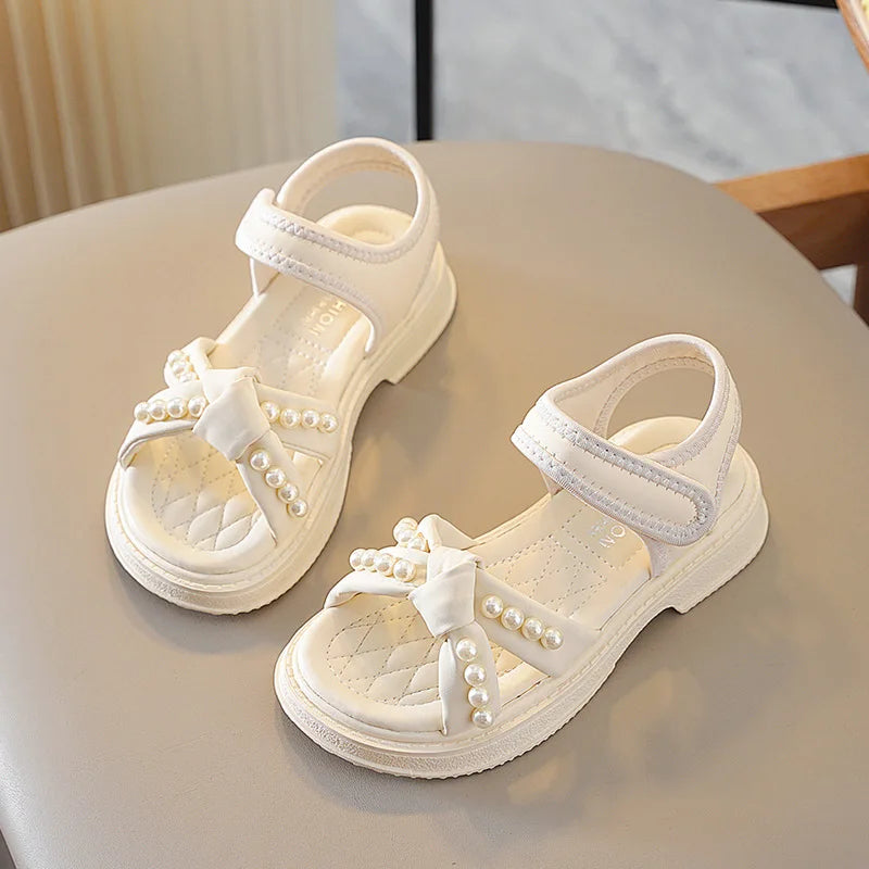 Baby Girls’ Summer Sandals – 2024 Princess Party & Beach Shoes (4-10Y)