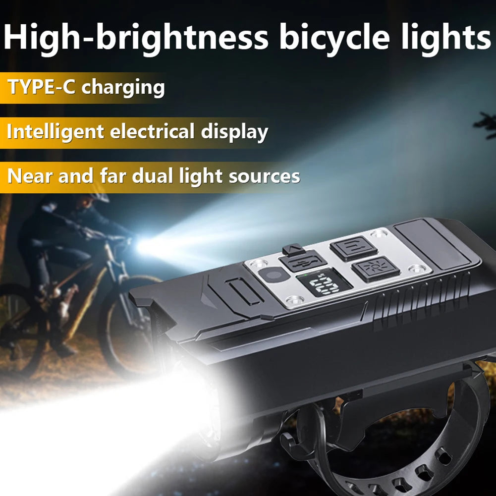 9-LED USB-C Rechargeable Bike Light — Sensor MTB Headlight with Side Beams — view 5 of outdoor sports