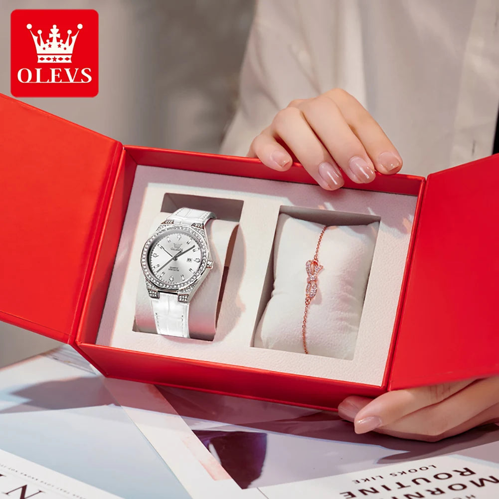 OLEVS Women's Diamond Watch — Original Luxury Quartz Wristwatch — view 10 of watches