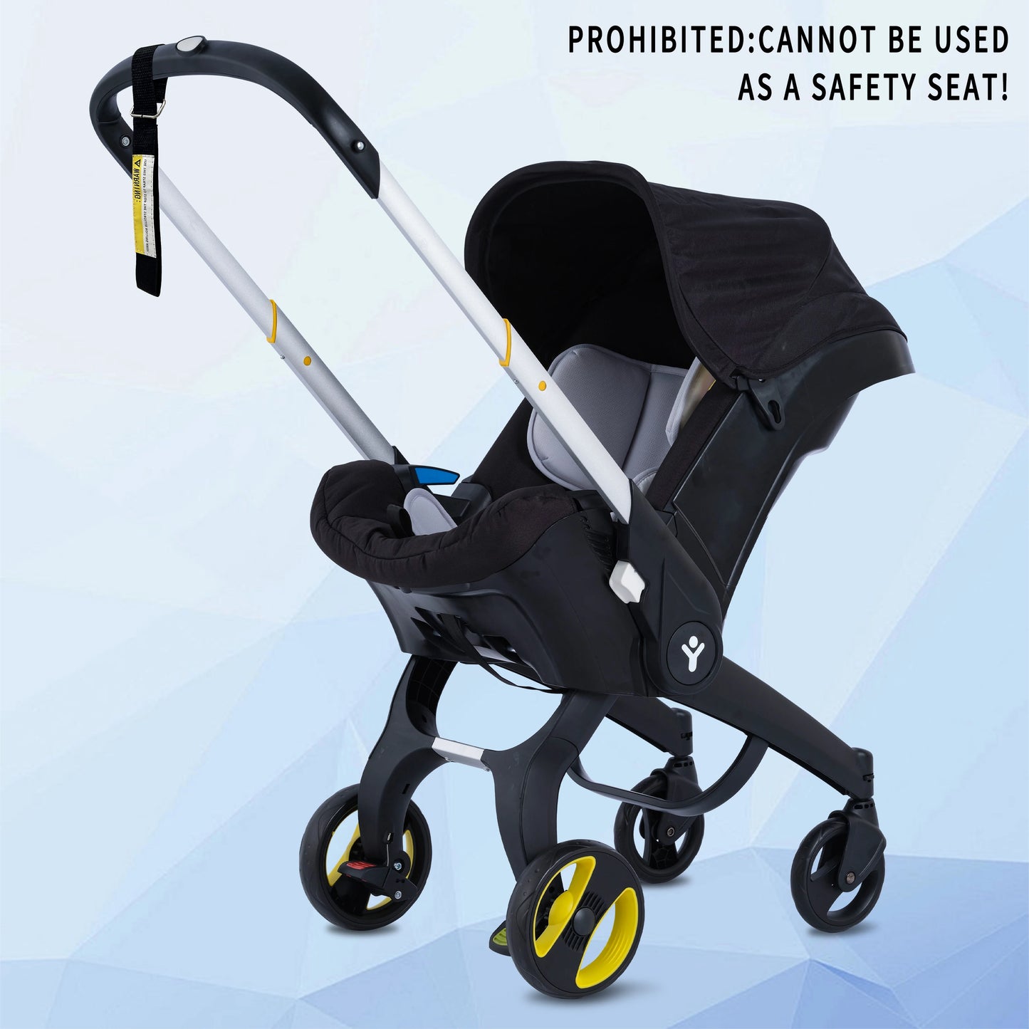 Foldable Baby Stroller with Sunshade - Lightweight Metal-Frame Travel Stroller — view 10 of baby strollers