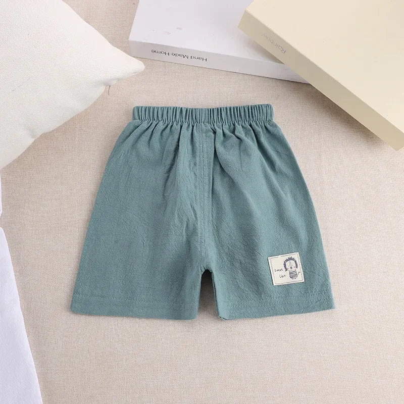 Kids Cotton-Linen Summer Shorts – Cute & Comfy (1-5 Years)