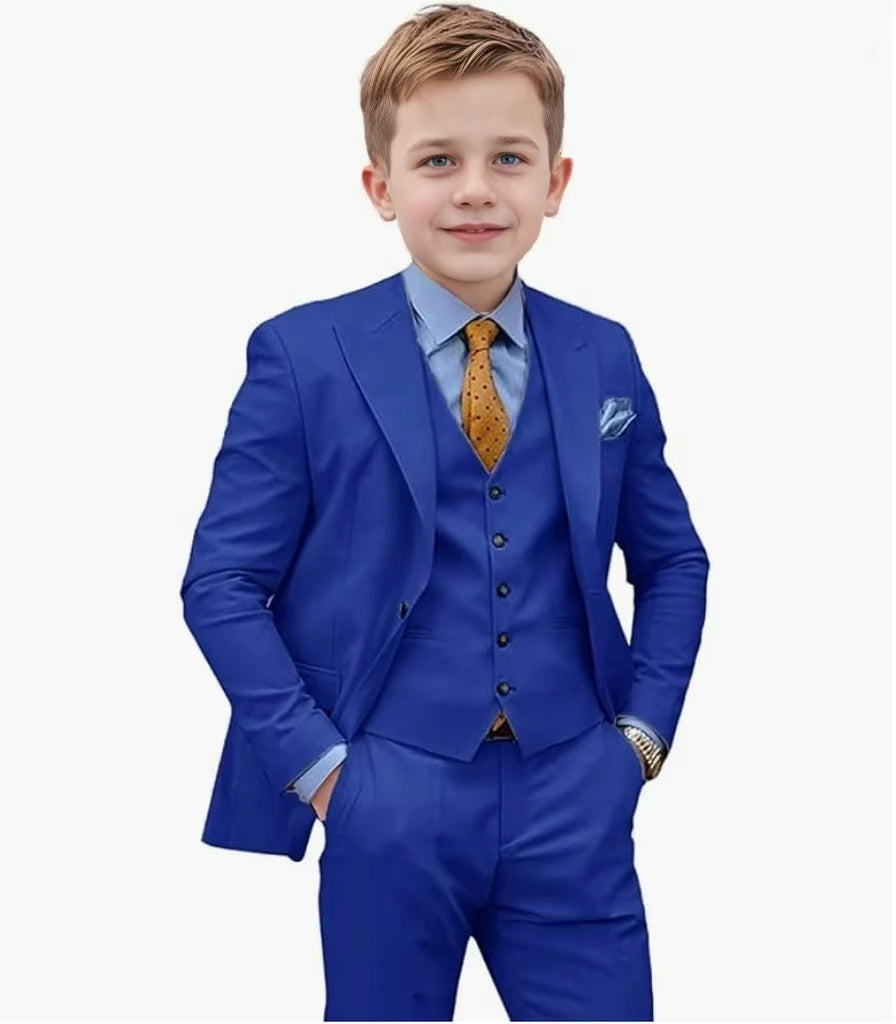 Boys' Suit Sets Wedding Dresses Boys Clothing Kids 2024 Elegant Child Costume Tuxedo Formal Blazer 3 Piece  2-16 Years Old