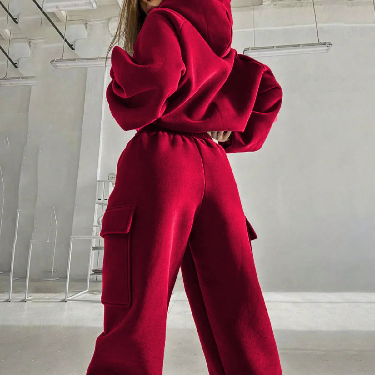 Women&rsquo;s Zip-Up Hoodie Sweatsuit (Classic Cut) &mdash; Hoodie Jacket + Jogger Pants Tracksuit — view 4 of tracksuits