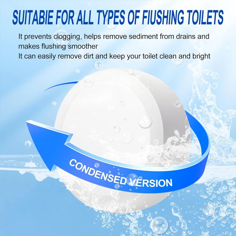 Automatic Toilet Bowl Cleaner Tablets-Fresh Scent,Long-Lasting Cleaning Effectively removes stains and limescale; Fresh Fragranc