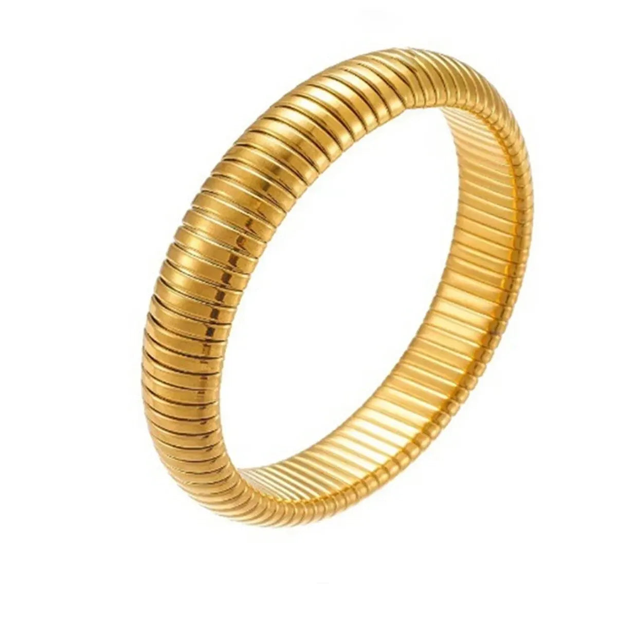 Unisex Waterproof Retro Bracelet — 18K Gold Plated Polished Steel Jewelry — view 20 of jewelry