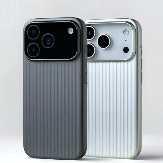 Luxury Stripes Metallic Armor Case for iPhone 13–17 Pro Max Shockproof — view 1 of phone cases