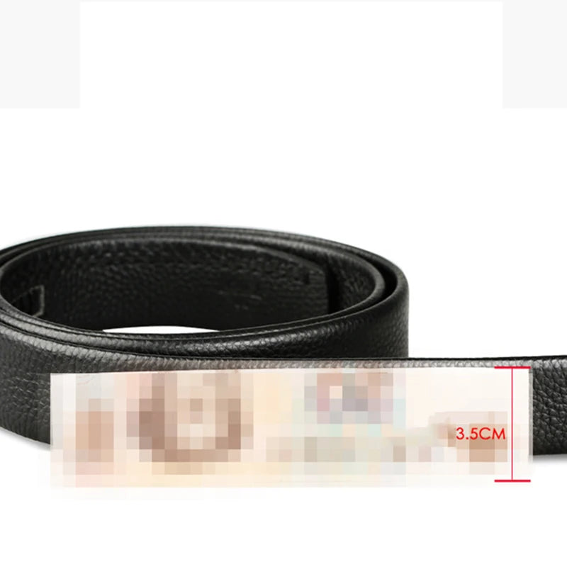 Belts Replacement Genuine Leather Strap 3.5cm — Body-Only for Automatic Buckles — view 4 of belts