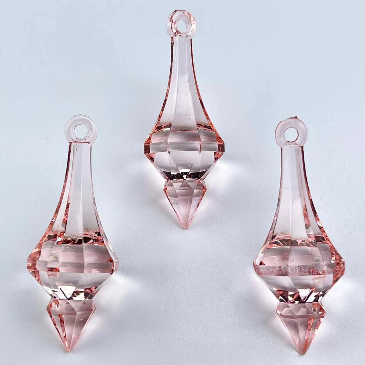 Home Decor Acrylic Pointed Drop Chandelier Beads — 20 Pcs Colorful DIY Pendants for Weddings & Parties — view 10 of home decor