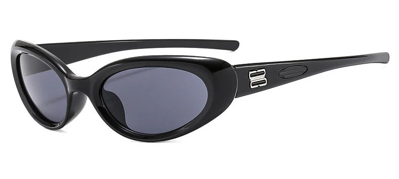 Women's Y2K Oval Sunglasses — Vintage Cat-Eye UV400 Retro Shades (Unisex) — view 9 of sunglasses