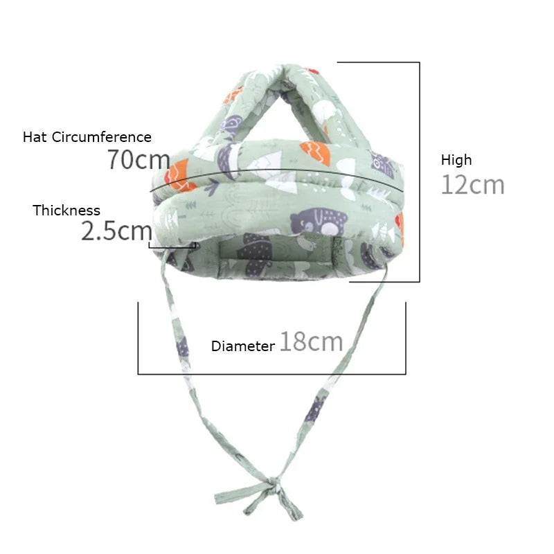 Anti-Collision Baby Safety Helmet - Soft Pillow Head Protector for New Walkers — view 5 of baby safety helmets