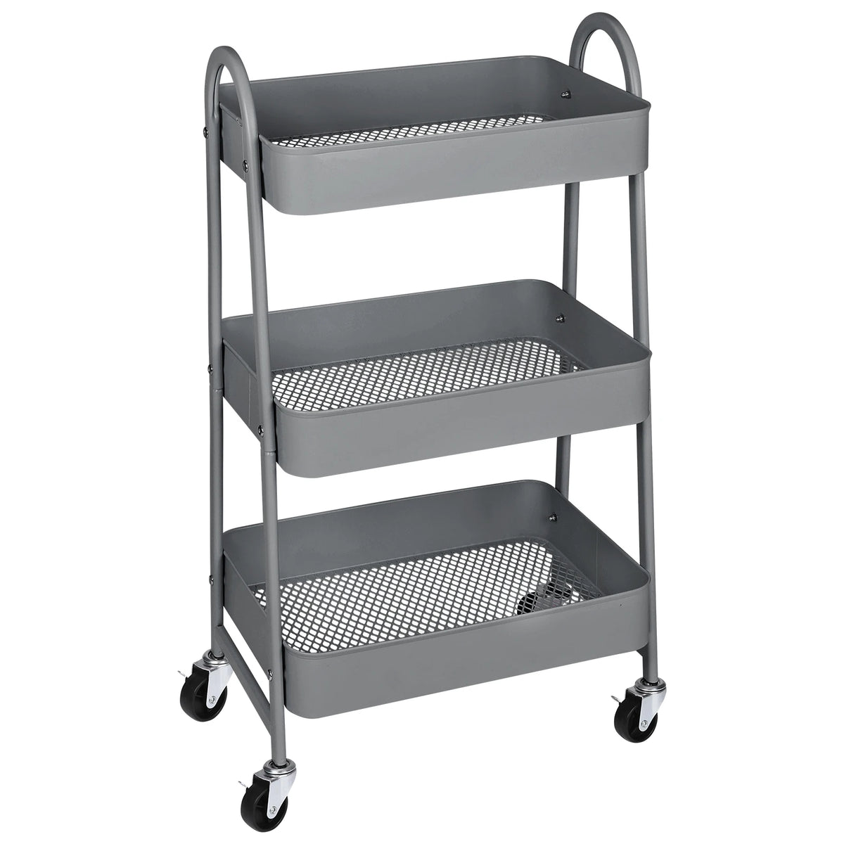 3-Tier Mobile Kitchen Storage Cart with Lockable Wheels — product photo 8