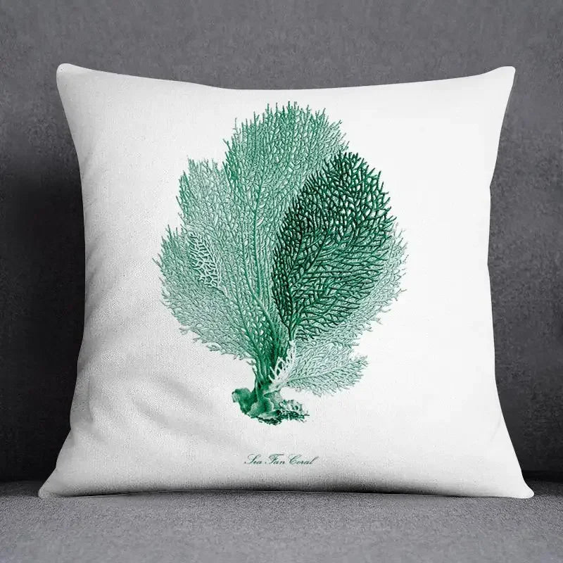 Dark Green Floral Cushion Cover &mdash; Modern Square Animal Print Pillow Case for Sofa &amp; Office — view 9 of cushion covers & pillow cases