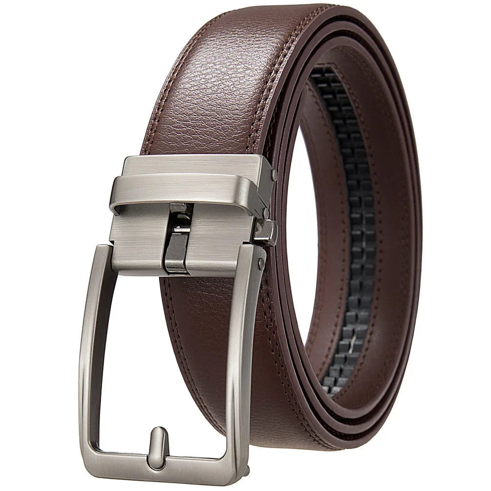 Belts Click Automatic-Buckle Men's Genuine Leather Belt — Luxury-style — view 6 of belts