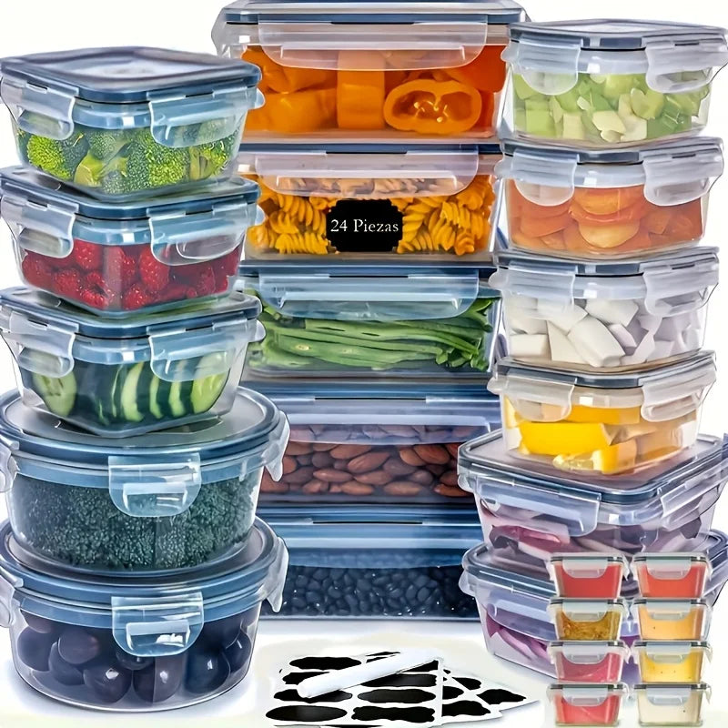 Leakproof Food Storage Containers Set – BPA-Free Stackable Meal Prep Boxes — view 1 of home & kitchen