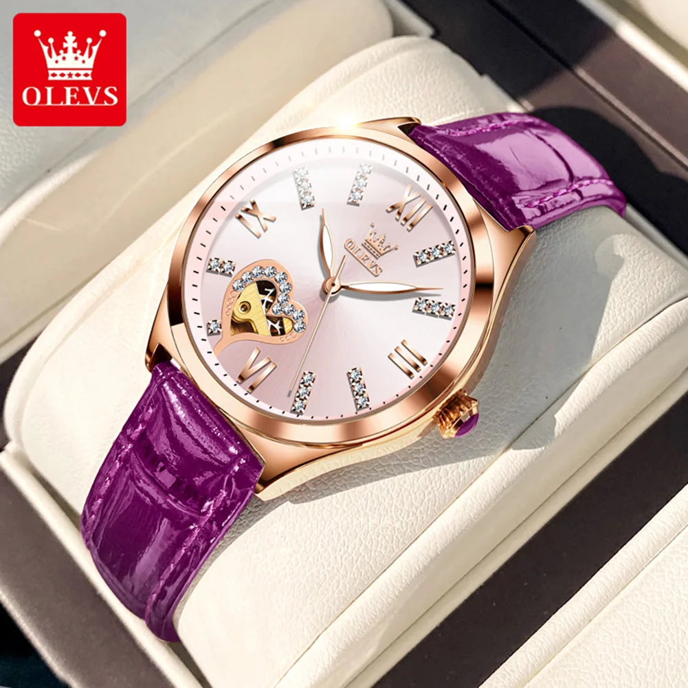OLEVS 6636 Women's Roman Dial Watch — Luxury Fashion Quartz Wristwatch — view 7 of watches