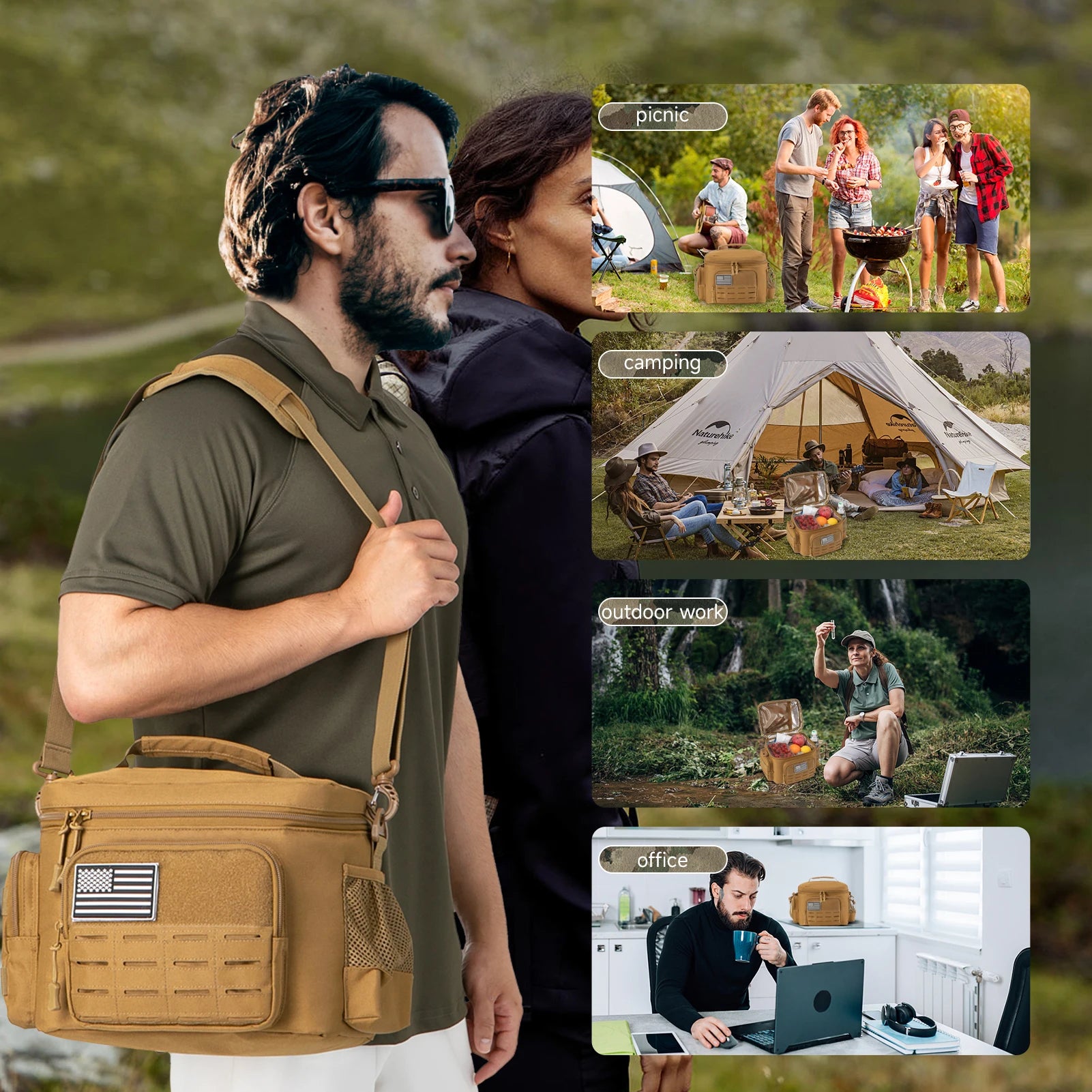 Insulated Lunch Box — Leak-Proof Tactical Cooler Bag for Work & Picnics — view 6 of bags