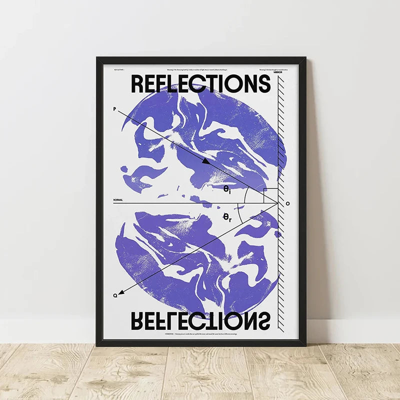 Classic Retro Abstract Art Canvas Poster &mdash; Frameless Print for Home &amp; Room Wall Decor