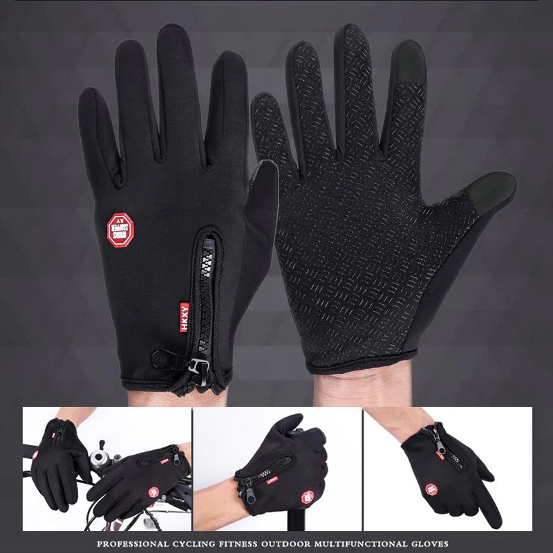 Winter Gloves Waterproof Skin-Friendly Touchscreen — Warm Unisex Cycling & Ski Gloves — view 2 of gloves