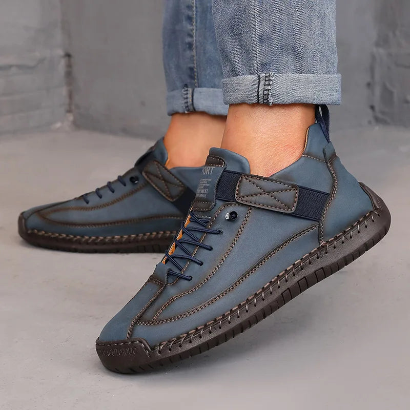 Women's British Retro Mid-Top Boots — Handmade Leather Anti-Slip Workwear Loafers — view 5 of boots