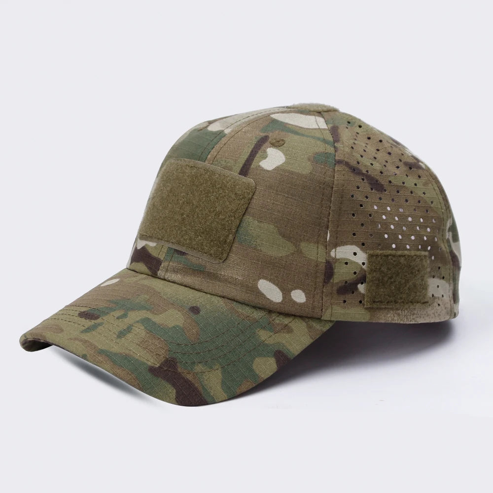 Camouflage Baseball Cap Outdoor — Tactical Sun Protection Hunting Hiking Fishing Men's Hat — view 13 of hats & caps