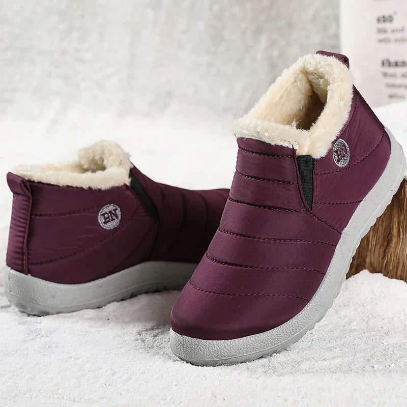 Mens Fur Ankle Boots — Warm Winter Snow Boots for Men — view 6 of boots