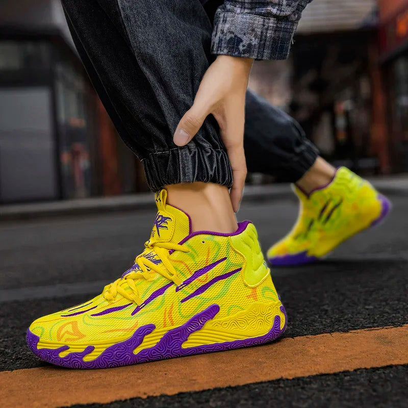 Men's Basketball Sneakers — Breathable Comfortable Training Court Sport Shoes — view 4 of sneakers