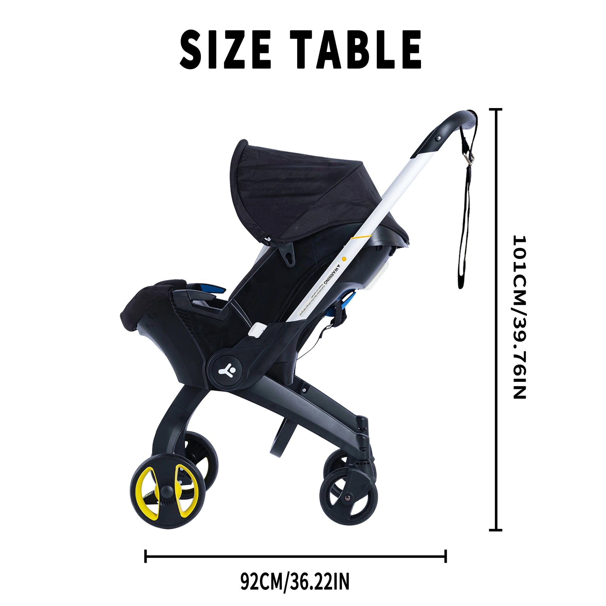 Foldable Baby Stroller with Sunshade - Lightweight Metal-Frame Travel Stroller — view 2 of baby strollers