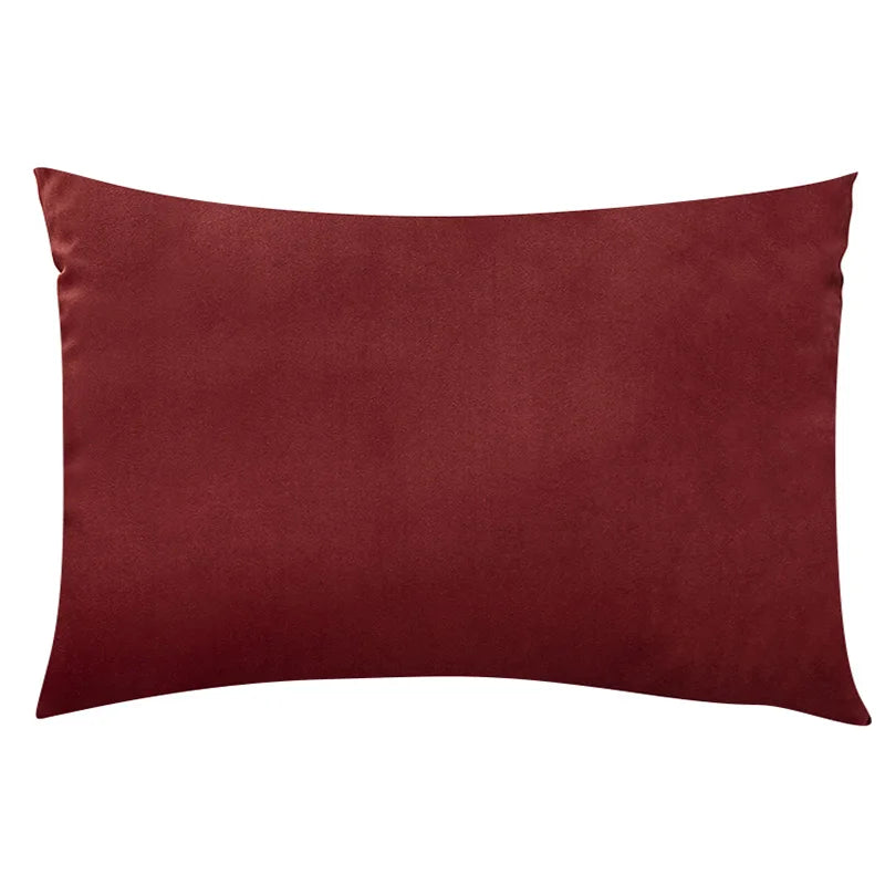 Velvet Plaid Cushion Cover &mdash; 30&times;50 cm Nordic Decorative Pillowcase for Sofa &amp; Bed