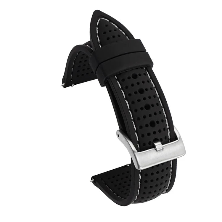 Soft Silicone Rubber Watch Strap — 20mm 22mm 24mm Waterproof Sport Band for Men & Women — view 8 of watch straps