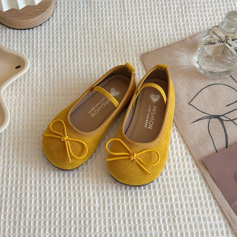 Flats & Ballet — Kids Bowtie Ballet Flats, Non-Slip Soft-Sole Toddler Dress Shoes — view 8 of flats & ballet