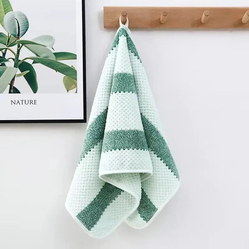 Bath Towels Cotton Washcloth Hotel Set — Solid-Color Soft Absorbent Multipurpose for Bathroom — view 3 of bath & towels