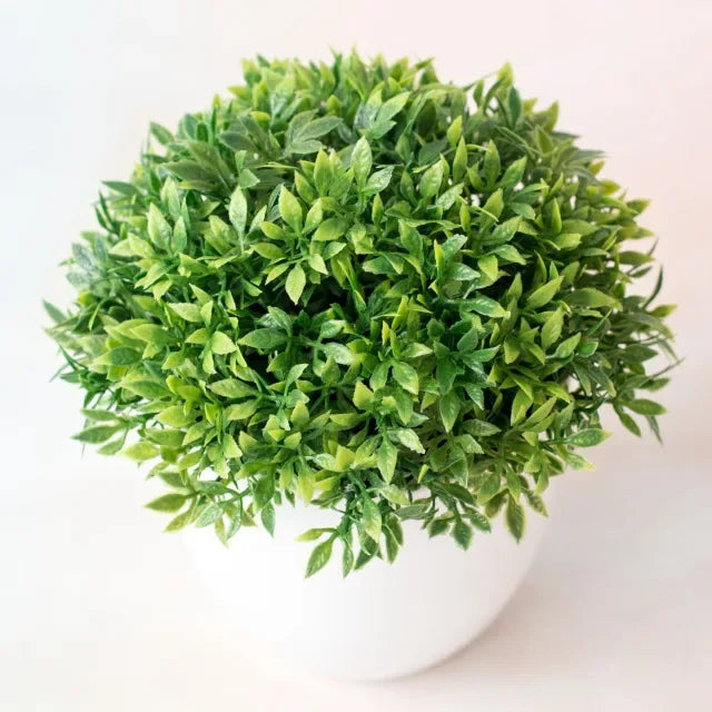 Home Decor Artificial Bonsai Plant — Faux Green Small Tree in Pot for Home, Office & Garden — view 19 of home decor