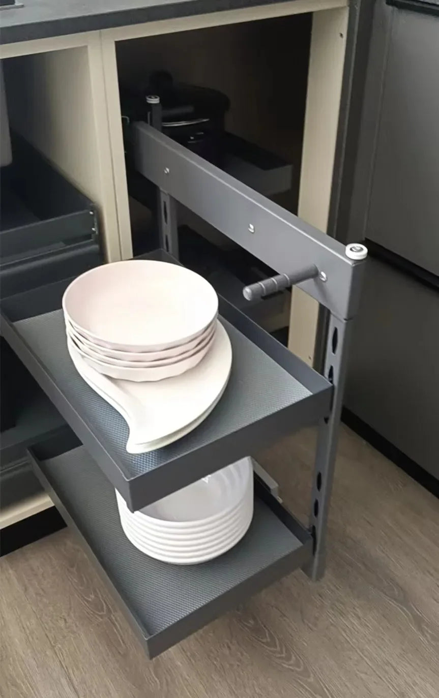 Magic Corner Kitchen Cabinet – Space-Saving Dead Corner Storage Solution