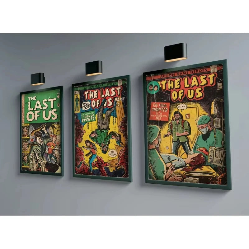 Home Decor Scandinavian Game Heroes Comic Poster — Vintage Pop Art Canvas Wall Painting — view 2 of home decor