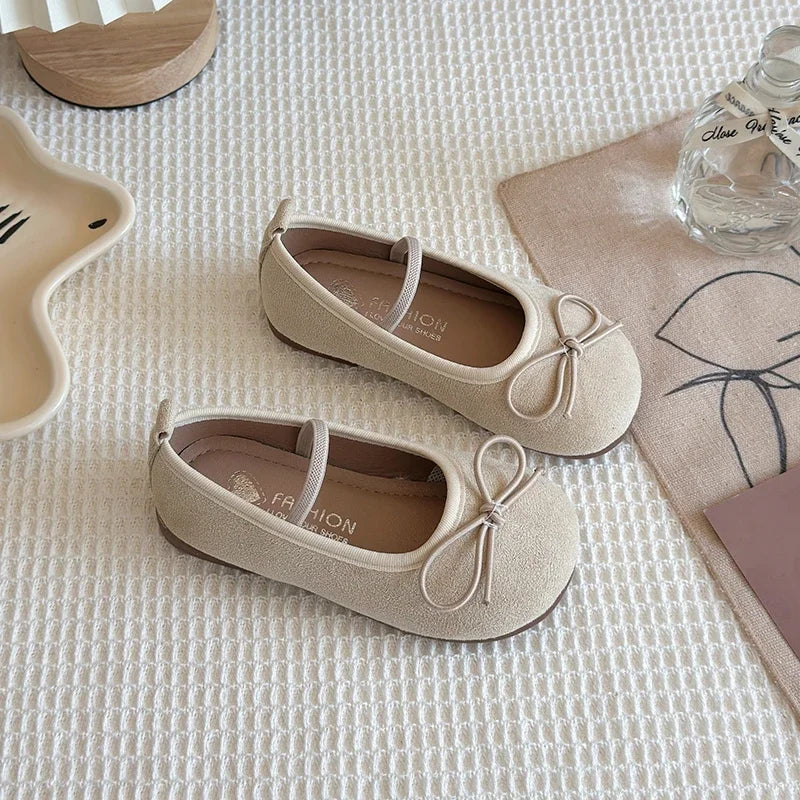 Flats & Ballet — Kids Bowtie Ballet Flats, Non-Slip Soft-Sole Toddler Dress Shoes — view 5 of flats & ballet