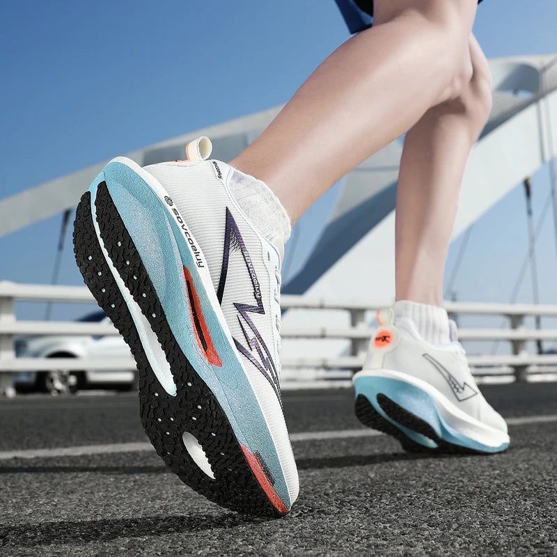 All-Season Carbon Plate Running Shoes — Marathon Performance Sneakers Men & Women — view 4 of athletic & training