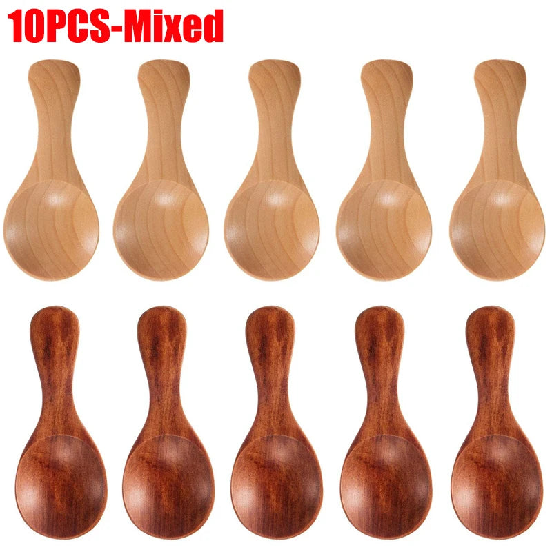 Mini Natural Wooden Spoons — Tea, Honey, Coffee & Spice Tasting Set (1-10 Pcs) — view 7 of dining & tableware