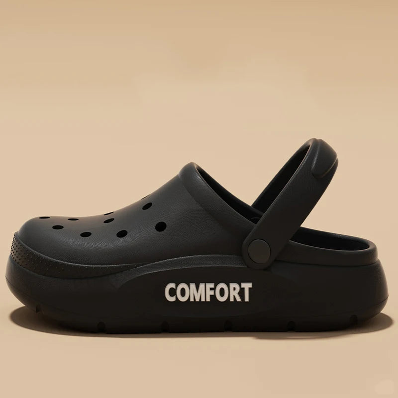 Couple Anti-Slip Slippers II — Hollow-Top Indoor-Outdoor Summer Slides — view 7 of sandals & slides
