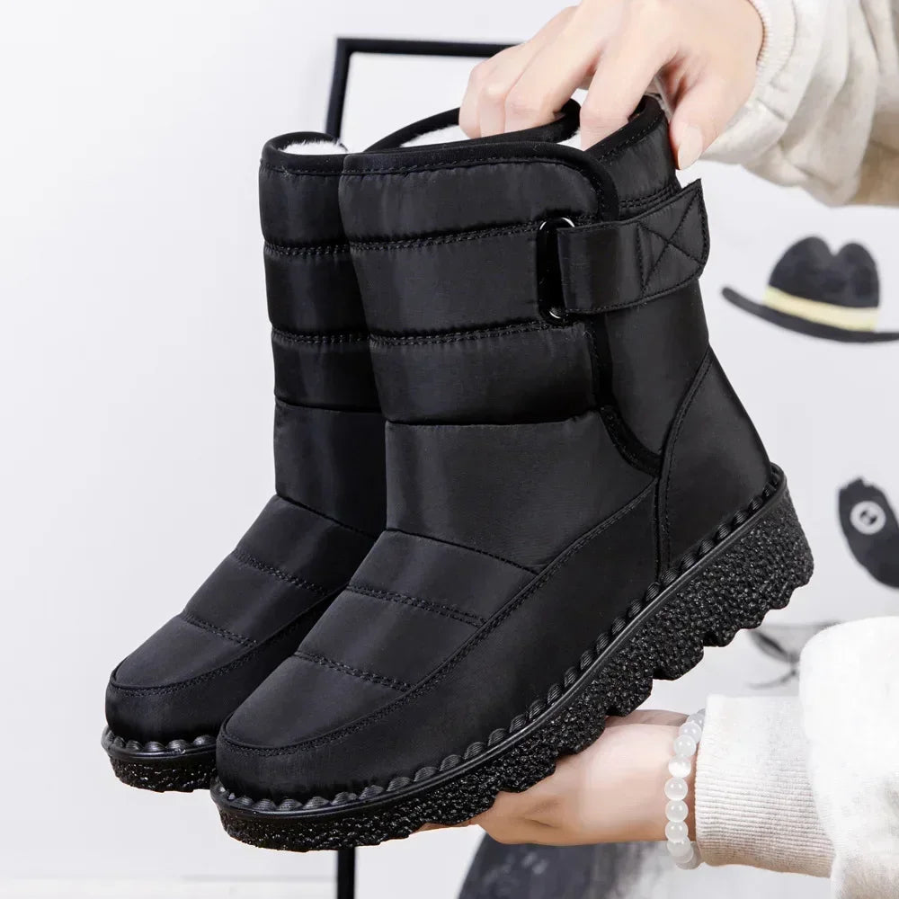 Waterproof Winter Boots for Women — Faux Fur Long Plush Snow Platform Boots (2025) — view 11 of boots