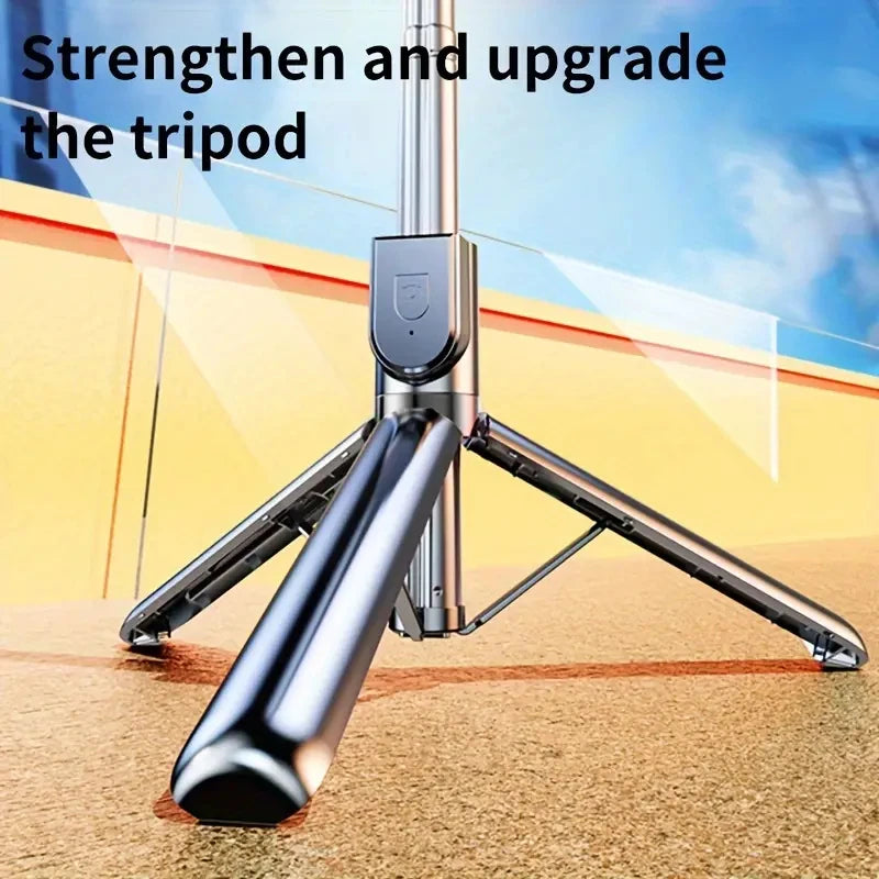 W&O C01 Telescopic Selfie Stick Tripod – Wireless Phone Stand Monopod for iPhone & Android