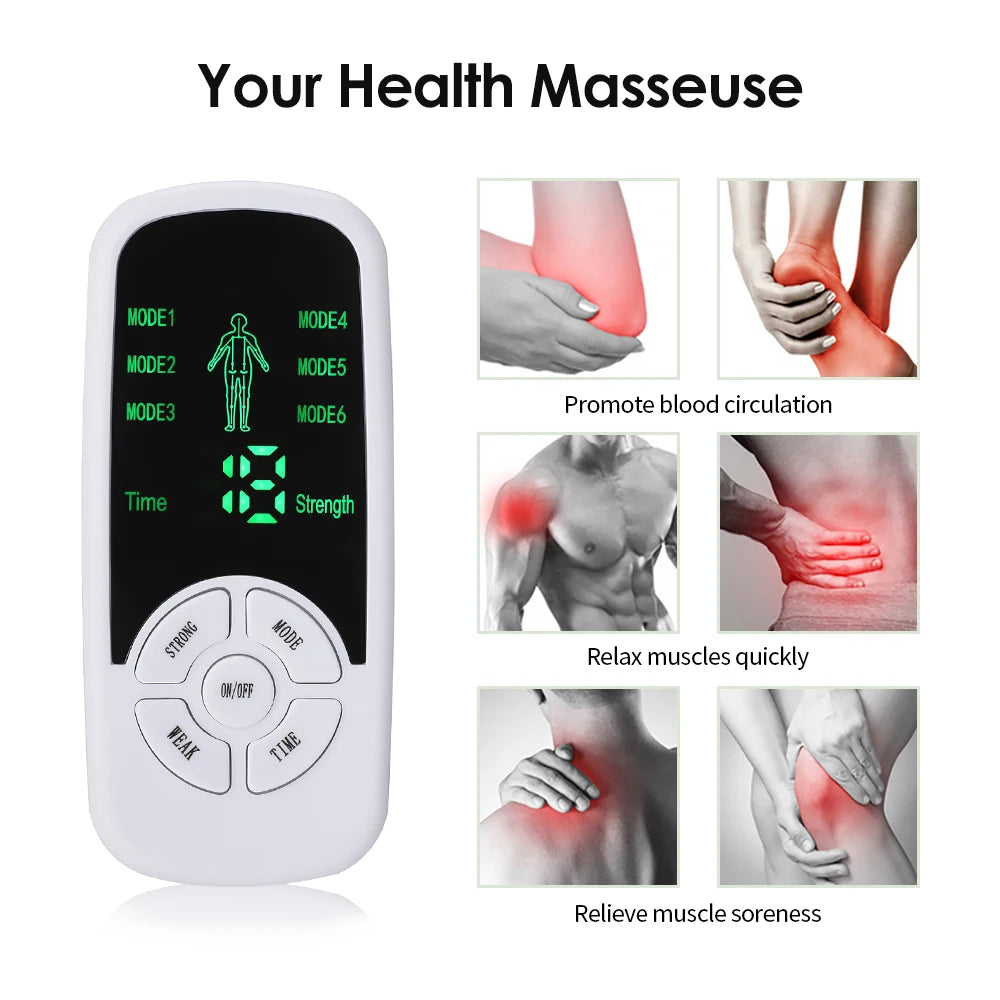 EMS Pulse Electric Muscle Stimulator — TENS Back, Neck & Body Massager — view 2 of recovery & massage
