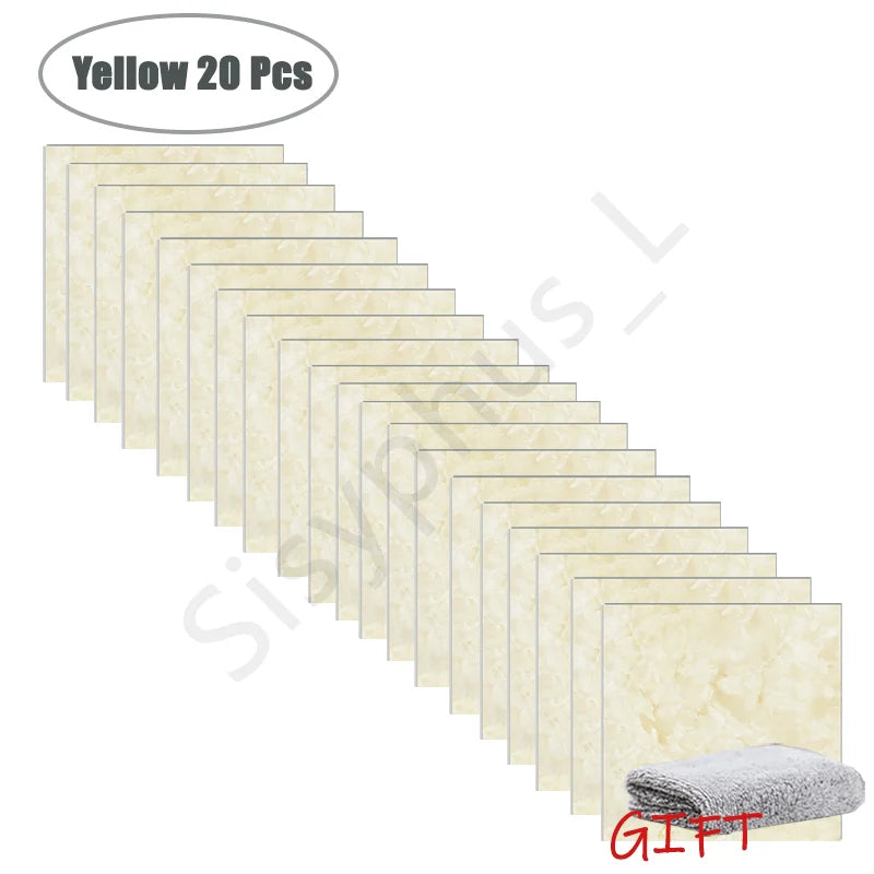 PVC Marble Peel-and-Stick Wall & Tile Stickers (10–50PCS) – Waterproof Self-Adhesive Floor & Backsplash Decor