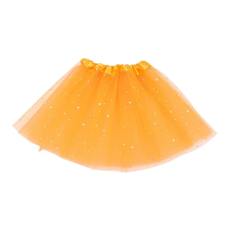 Kids Glitter Tulle Star Tutu Skirt - 3-Layer Sequin Dance Skirt for Girls — view 16 of tutus