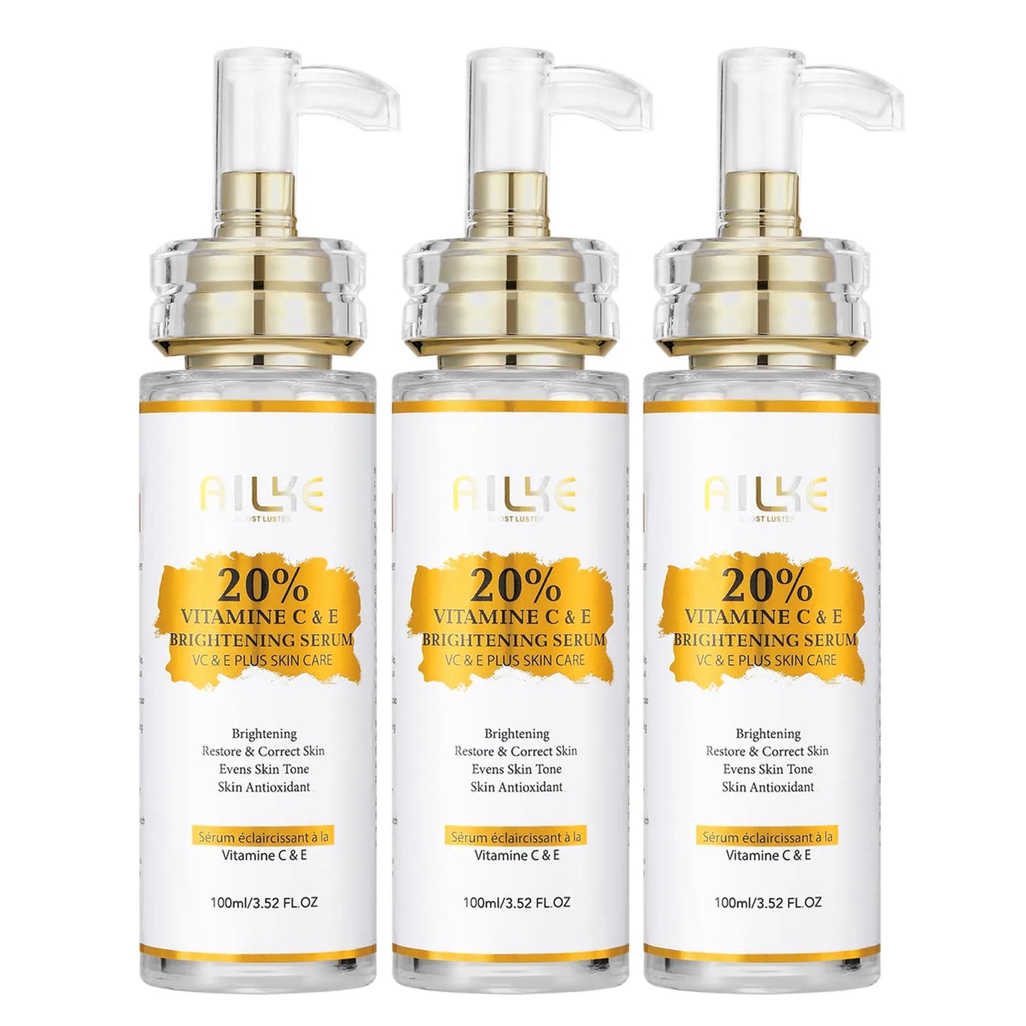 AILKE Brightening Body Lotion — Vitamin C + Hyaluronic Acid for Even Skin Tone